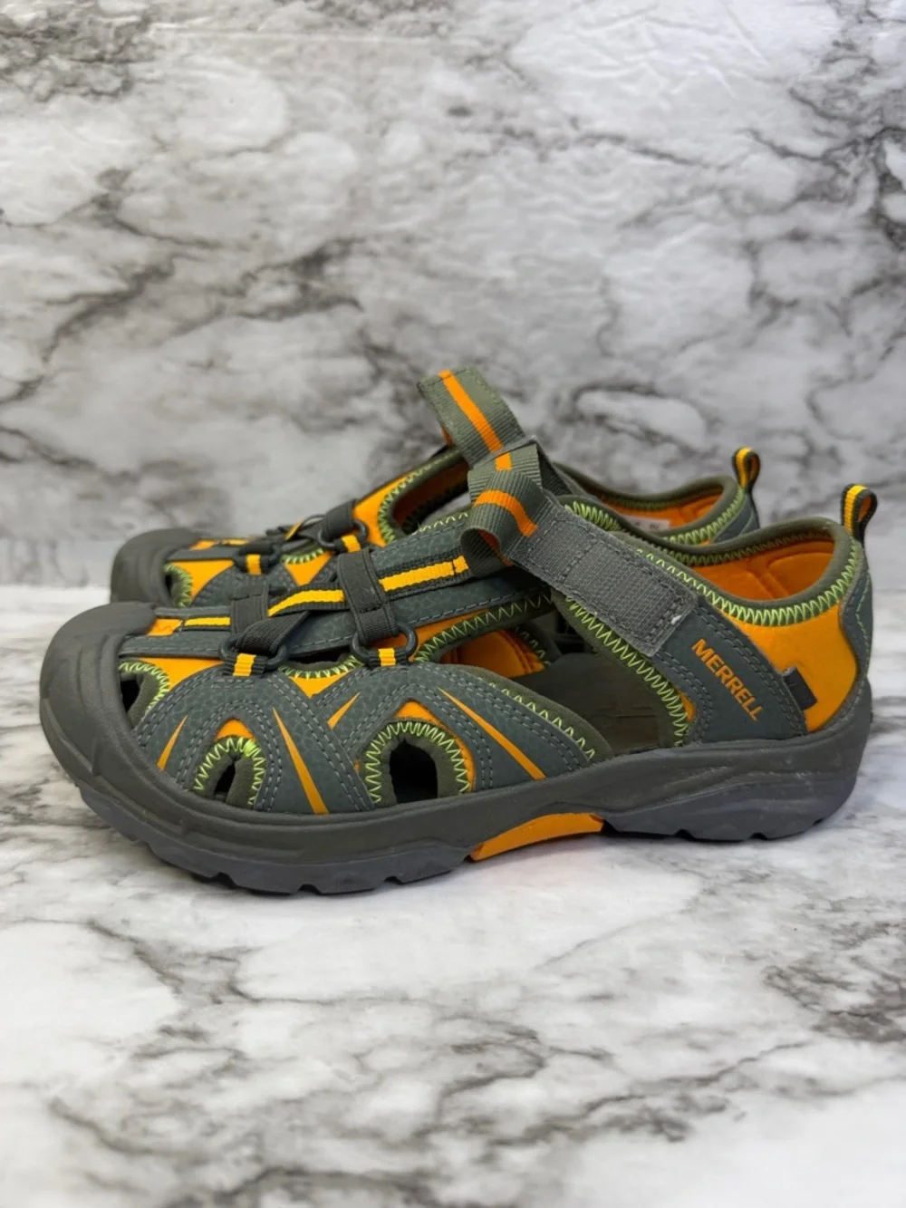 Merrell Hydro Olive Boys Youth Waterproof Shoes Sandals Size 3 US Medium